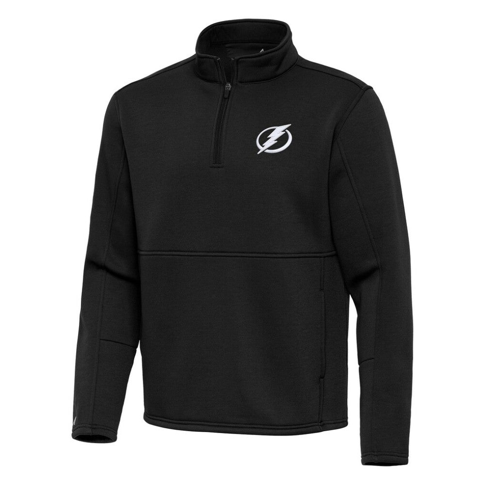 NHL Tampa Bay Lightning Antigua Twist Quarter-Zip Pullover Jacket - Black