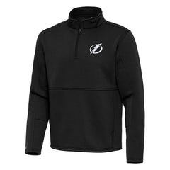 NHL Tampa Bay Lightning Antigua Twist Quarter-Zip Pullover Jacket - Black