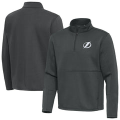 NHL Tampa Bay Lightning Antigua Twist Quarter-Zip Pullover Jacket - Pewter