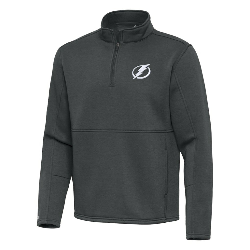 NHL Tampa Bay Lightning Antigua Twist Quarter-Zip Pullover Jacket - Pewter