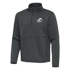 NHL Tampa Bay Lightning Antigua Twist Quarter-Zip Pullover Jacket - Pewter