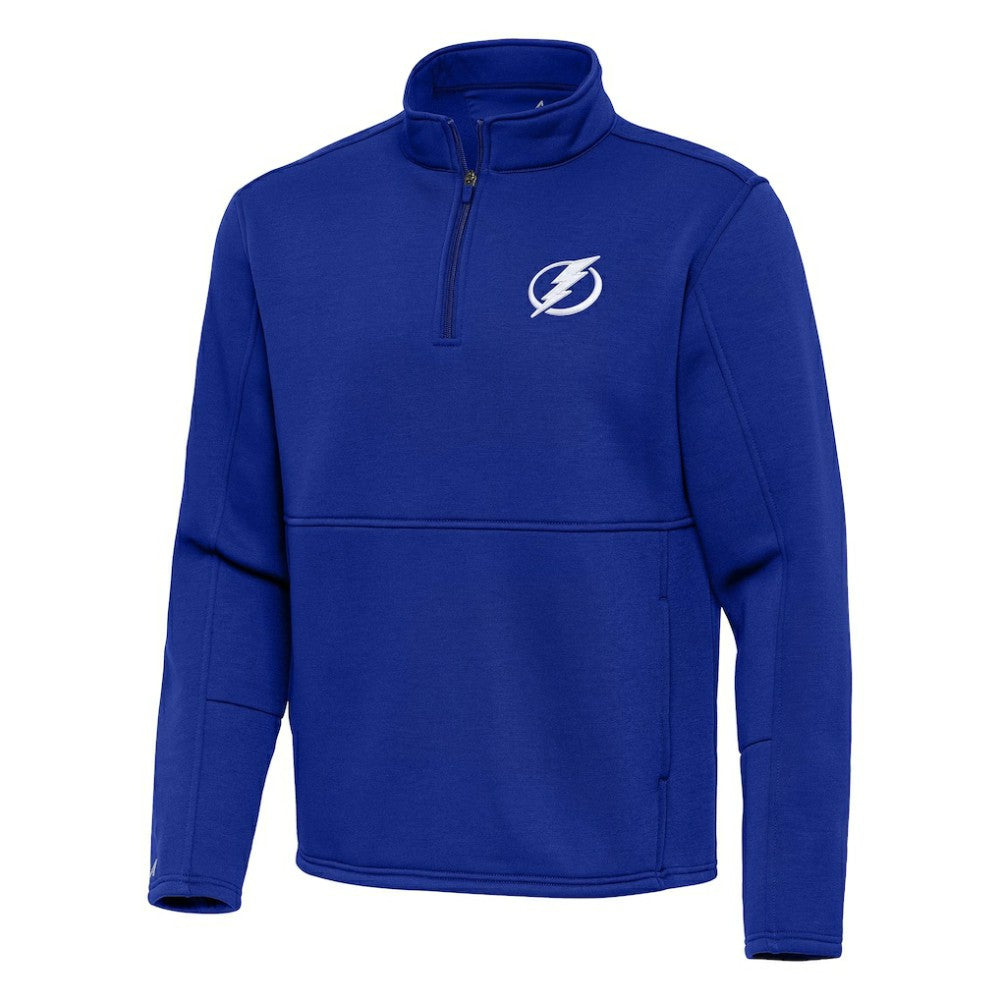 NHL Tampa Bay Lightning Antigua Twist Quarter-Zip Pullover Jacket - Blue