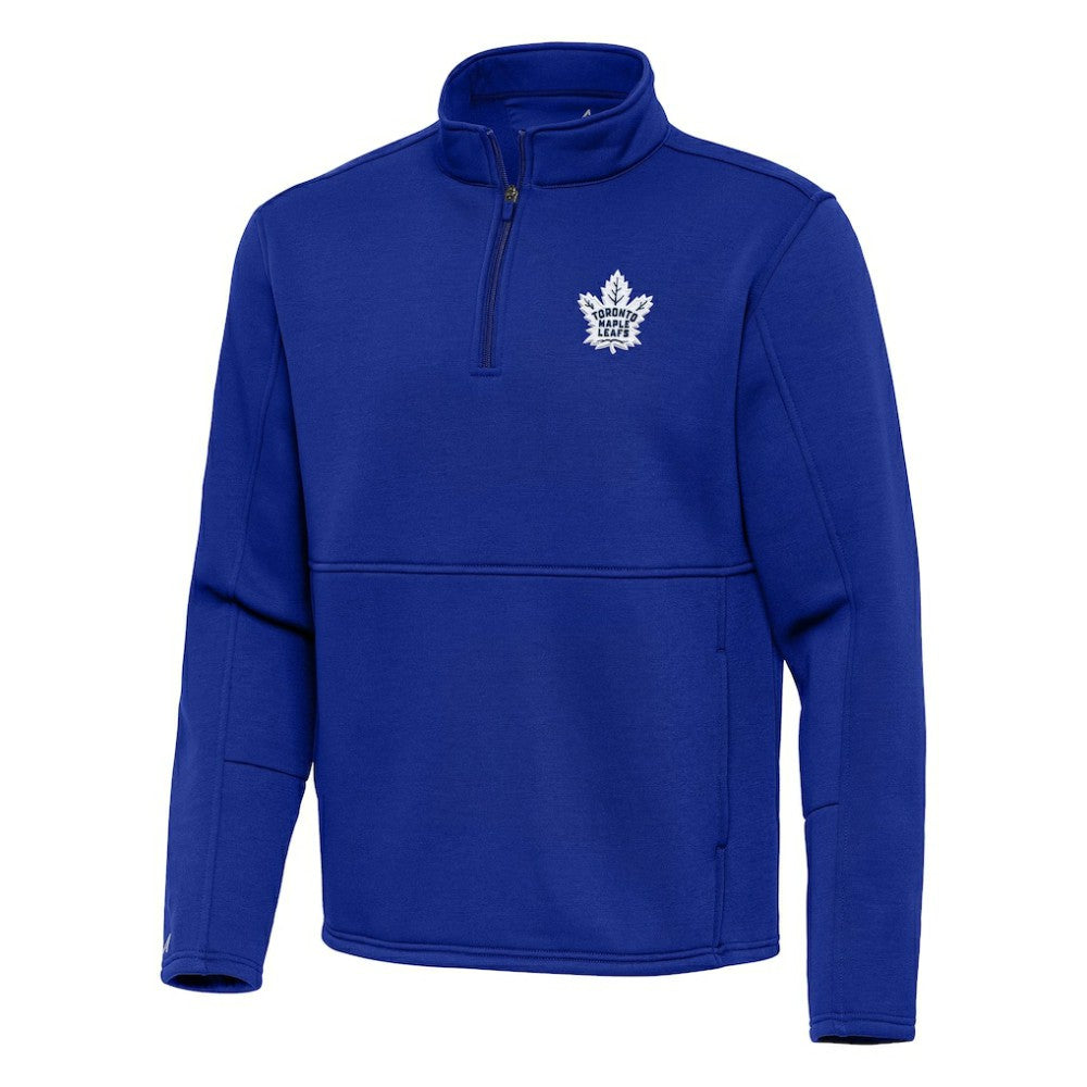 NHL Toronto Maple Leafs Antigua Twist Quarter-Zip Pullover Jacket - Blue