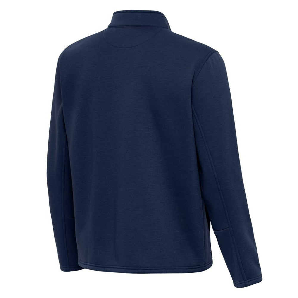 NHL Vancouver Canucks Antigua Twist Quarter-Zip Pullover Jacket - Blue