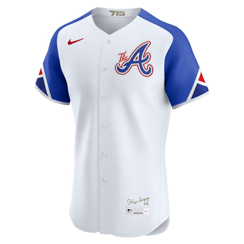 Atlanta Braves Nike City Connect Elite Jersey - White Jerseys