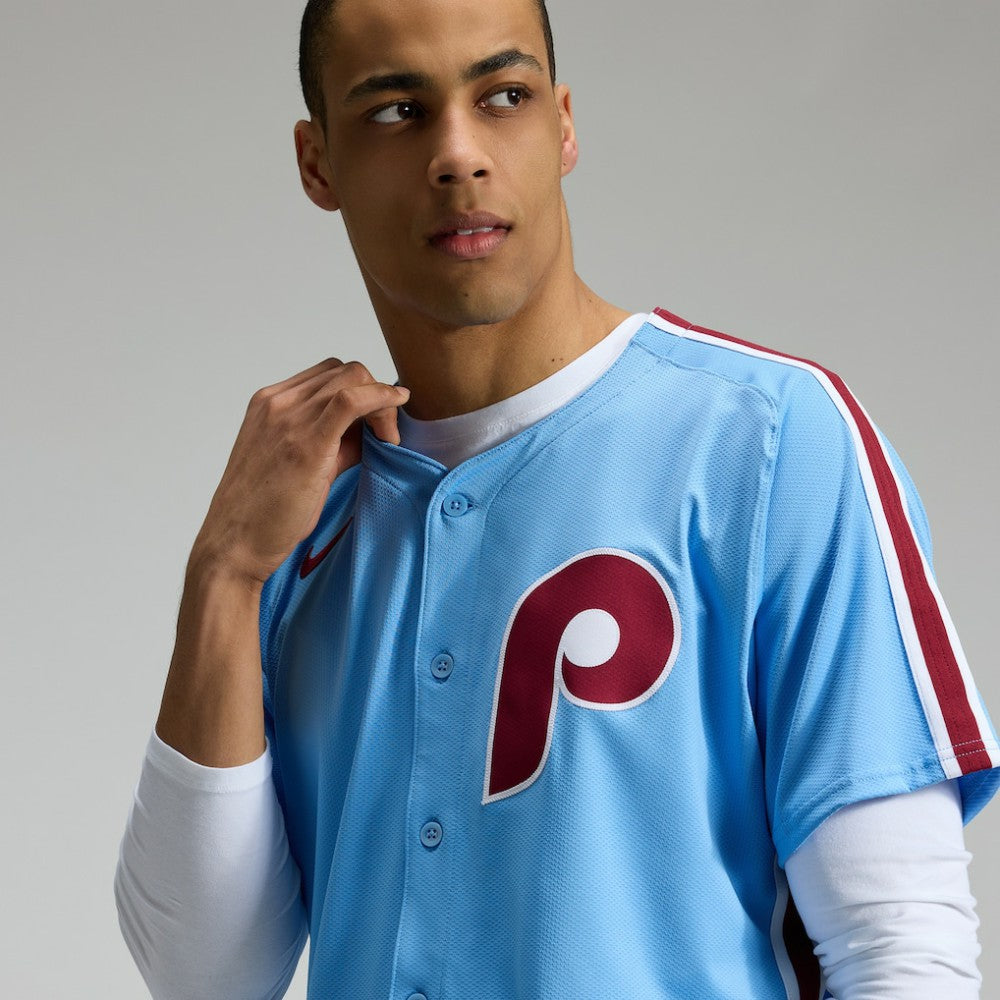 Philadelphia Phillies Nike Alternate Elite Jersey - Light Blue Jerseys
