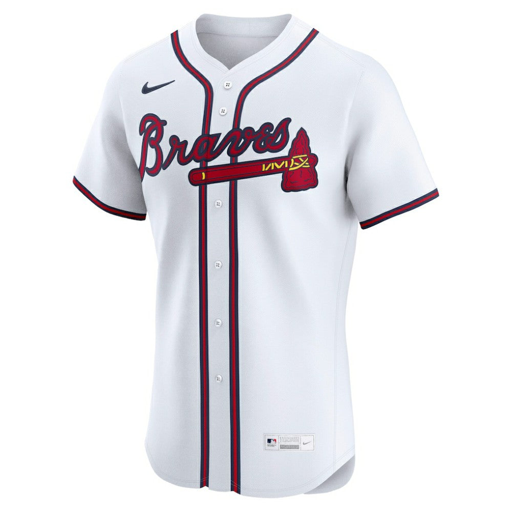 Atlanta Braves Nike Home Elite Jersey - White Jerseys