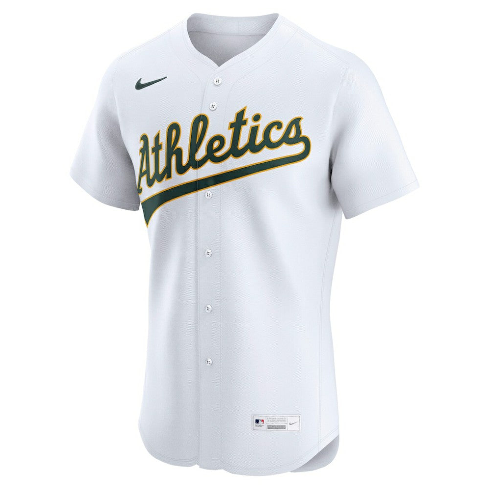 Athletics Nike Home  Elite Jersey - White Jerseys