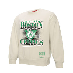 Boston Celtics Women's Oversprayed Pullover Sweatshirt Cream