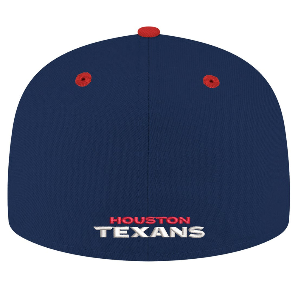 Houston Texans New Era Flipside Two-Tone 59FIFTY Fitted Hat Navy/Red