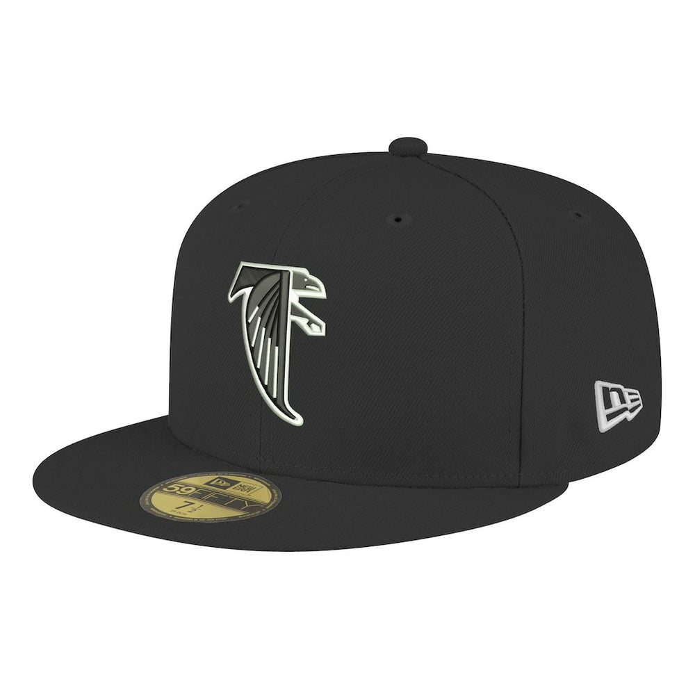 Atlanta Falcons New Era Omaha Throwback 59FIFTY Fitted Hat Black