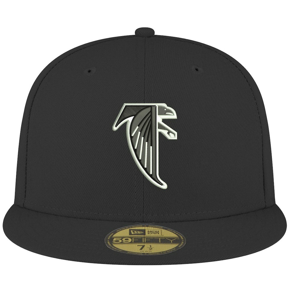 Atlanta Falcons New Era Omaha Throwback 59FIFTY Fitted Hat Black