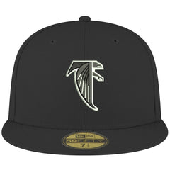 Atlanta Falcons New Era Omaha Throwback 59FIFTY Fitted Hat Black