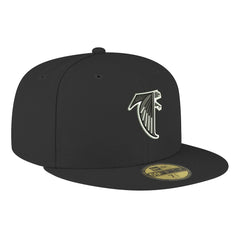 Atlanta Falcons New Era Omaha Throwback 59FIFTY Fitted Hat Black