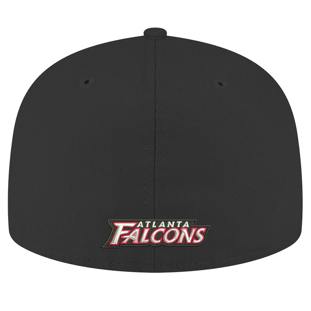 Atlanta Falcons New Era Omaha Throwback 59FIFTY Fitted Hat Black