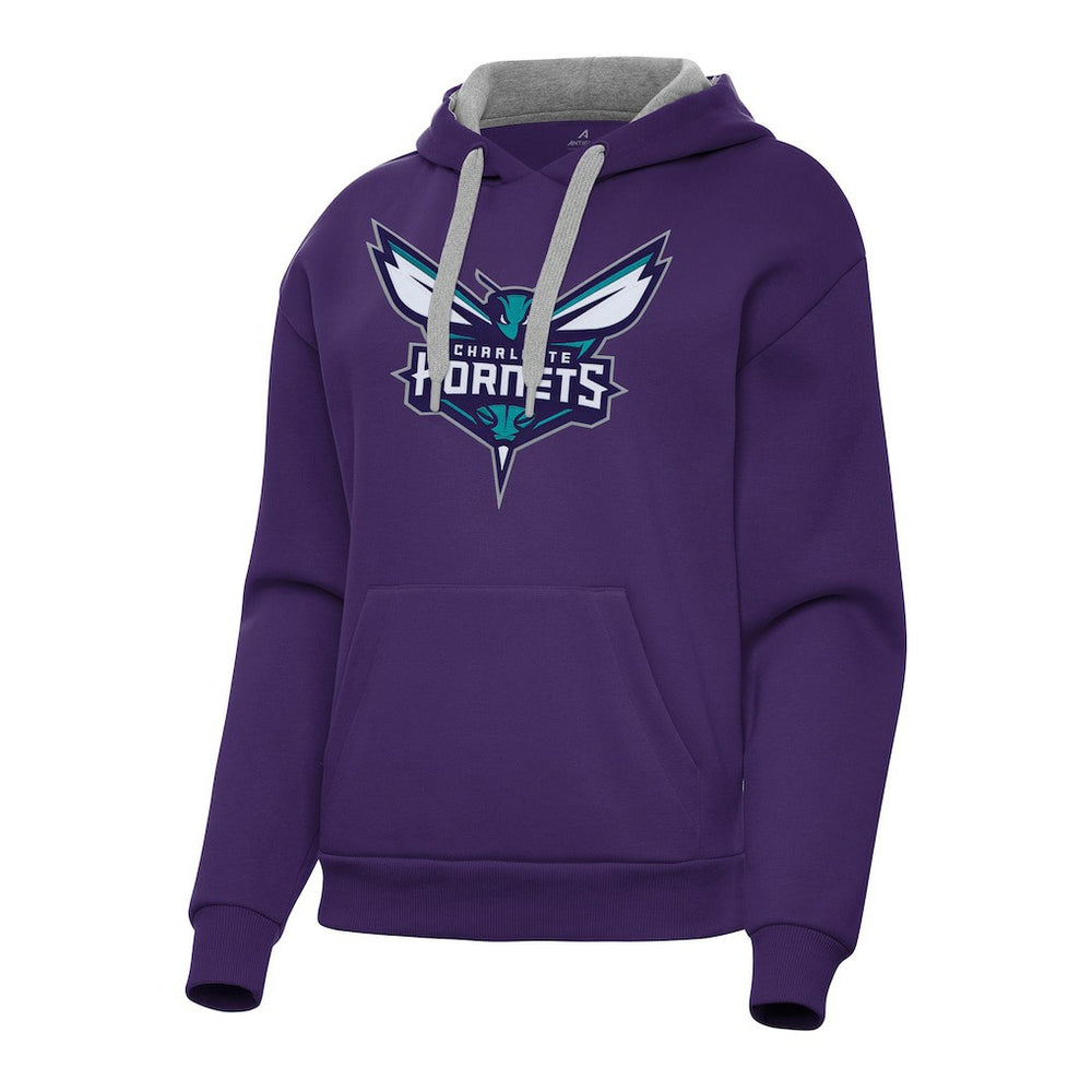 Charlotte Hornets Antigua Women's Victory Pullover Hoodie Purple