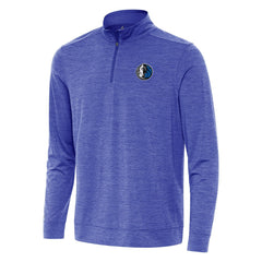 Dallas Mavericks Antigua Bright Quarter-Zip Top Heather Royal