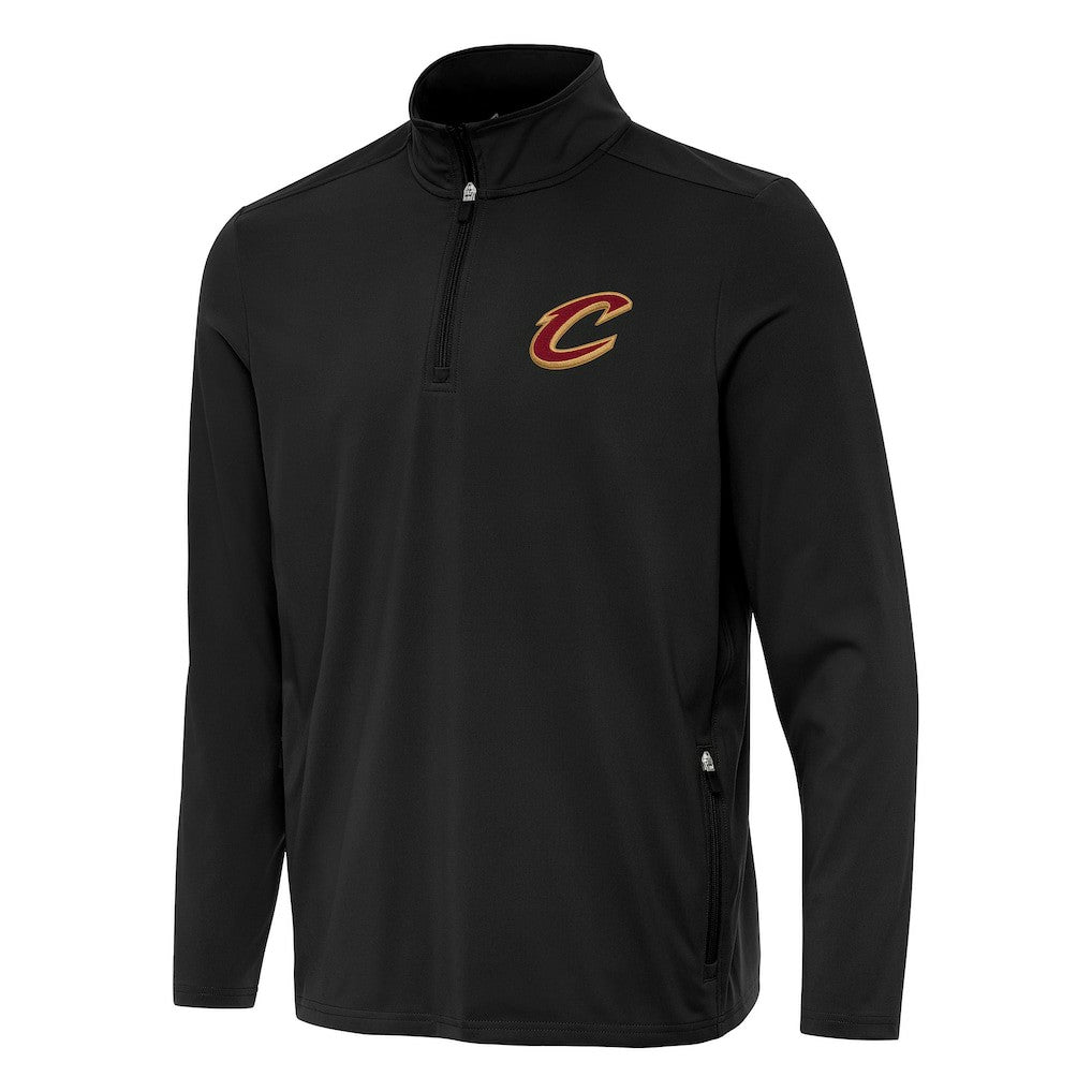 Cleveland Cavaliers Antigua Perilous Quarter-Zip Sweatshirt Black
