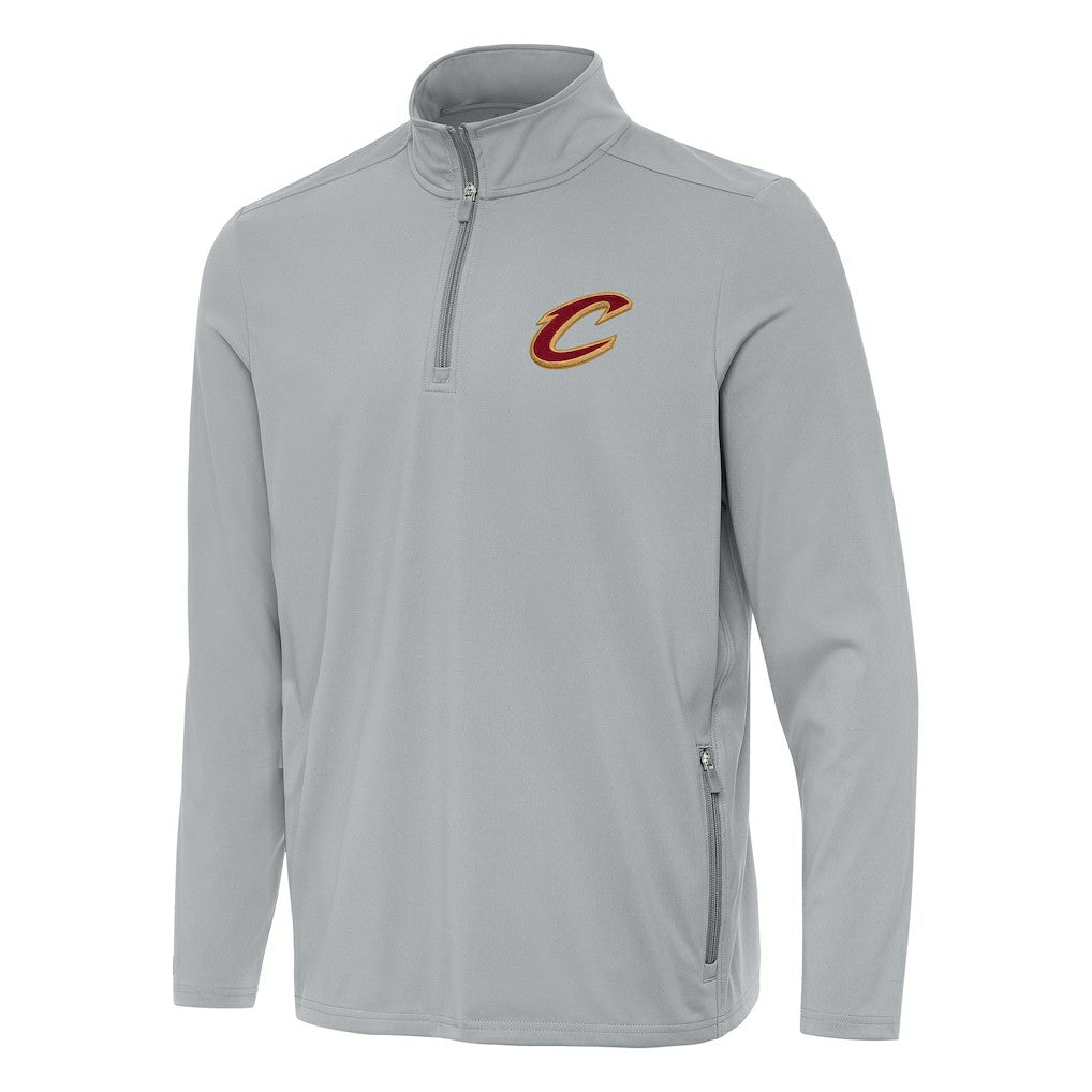 Cleveland Cavaliers Antigua Perilous Quarter-Zip Sweatshirt Gray