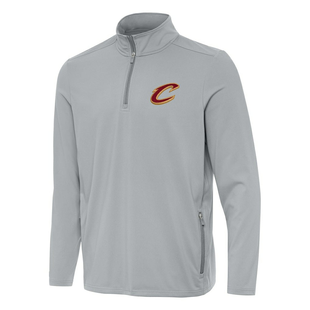 Cleveland Cavaliers Antigua Perilous Quarter-Zip Sweatshirt Gray