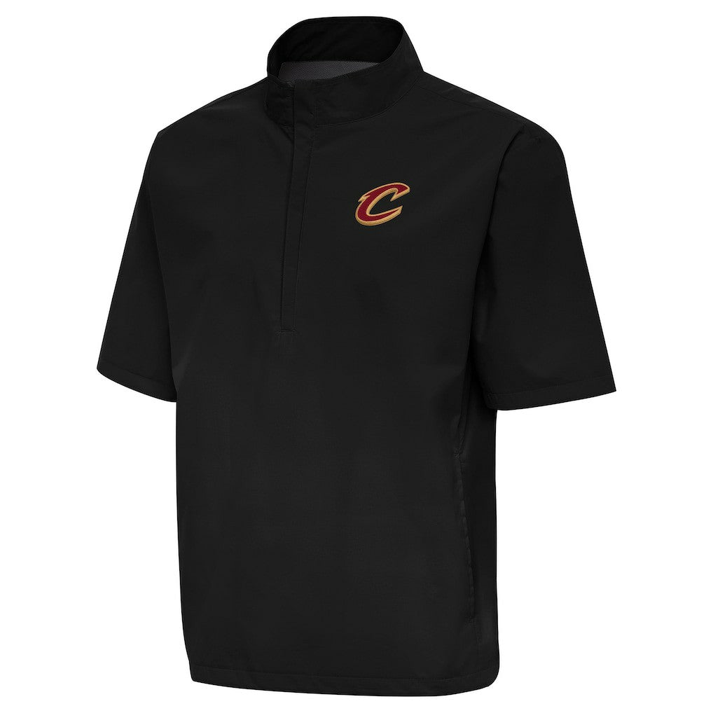 Cleveland Cavaliers Antigua Brisk Quarter-Zip Windbreaker Black