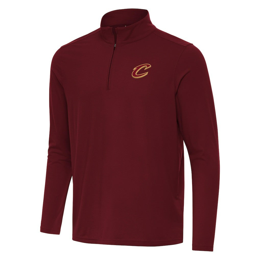 Cleveland Cavaliers Antigua Intent Quarter-Zip Top Wine