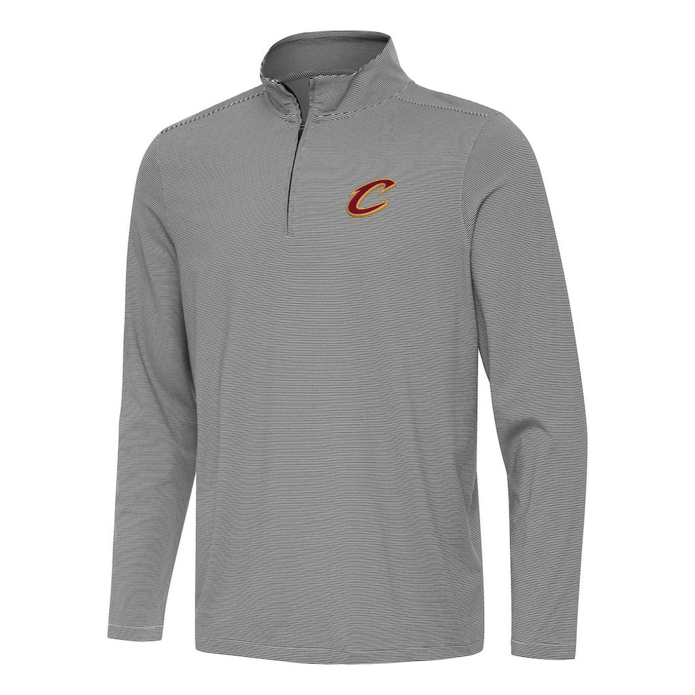 Cleveland Cavaliers Antigua Twine Quarter-Zip Top Black