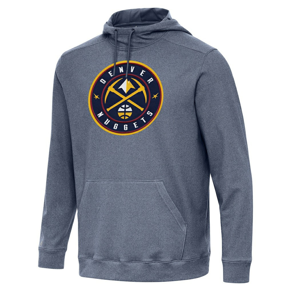 Denver Nuggets Antigua Cloud Pullover Hoodie Heather Navy