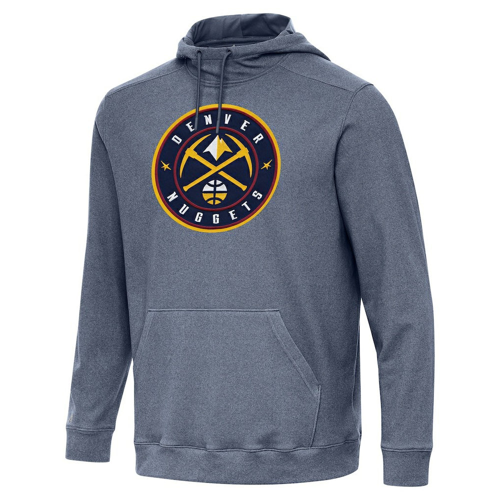Denver Nuggets Antigua Cloud Pullover Hoodie Heather Navy