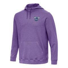 Charlotte Hornets Antigua Cloud Pullover Hoodie Heather Purple
