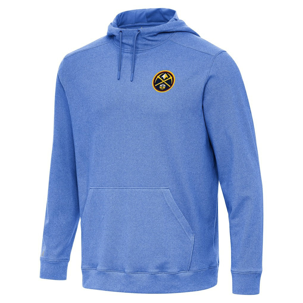 Denver Nuggets Antigua Cloud Pullover Hoodie Heather Blue