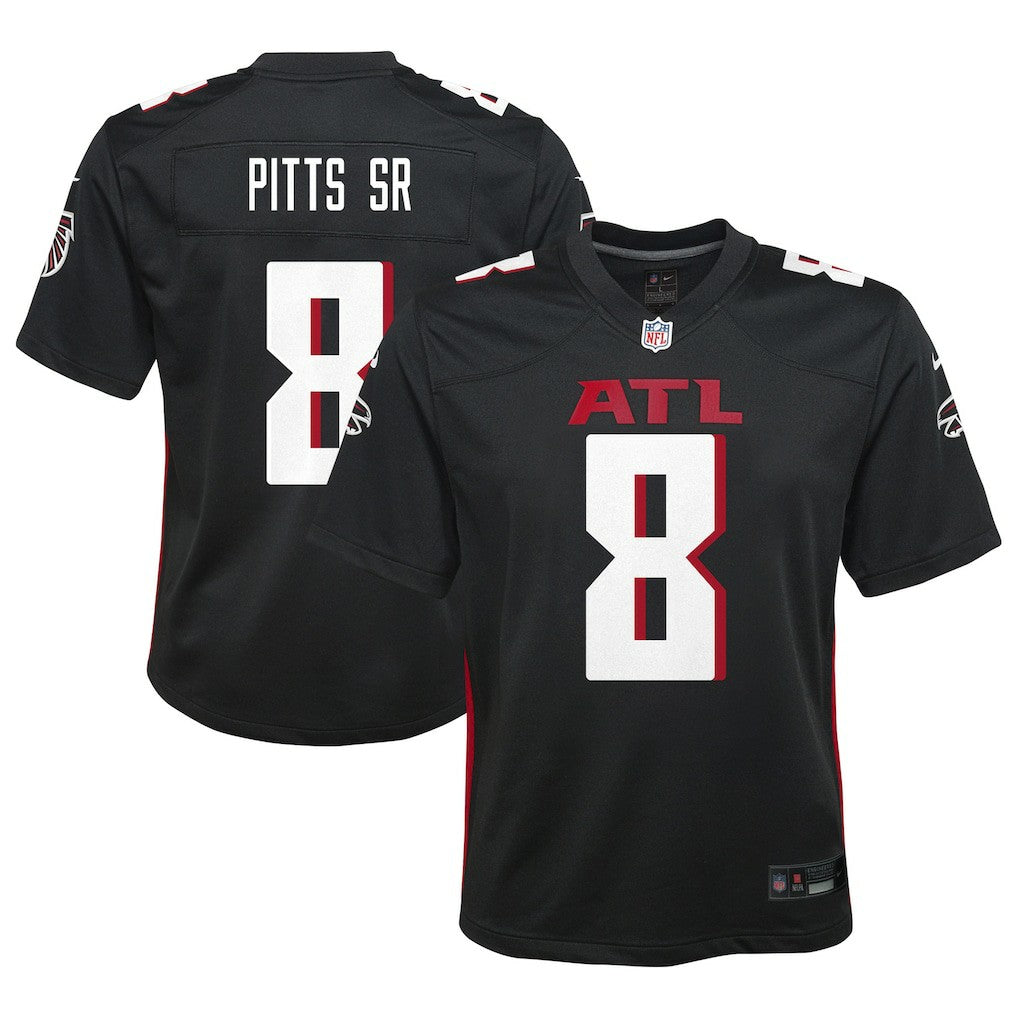 Kyle Pitts Sr. Atlanta Falcons Youth Game Jersey Black