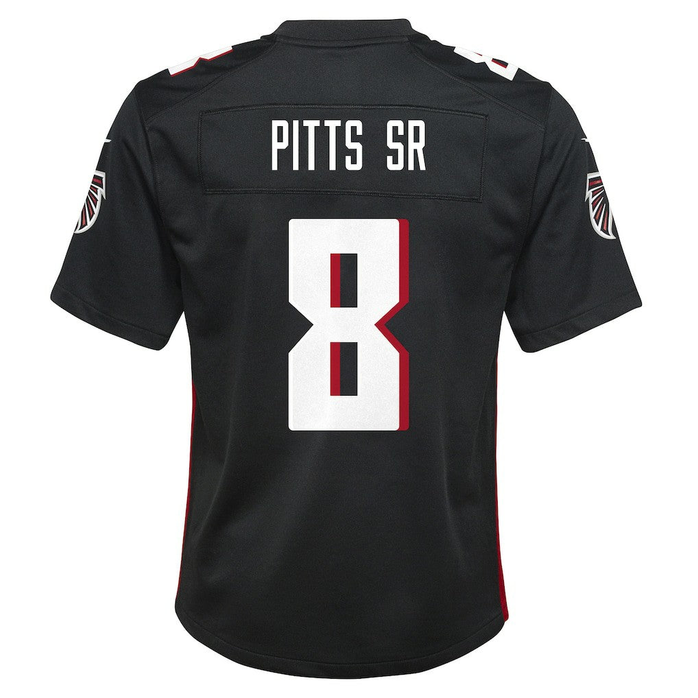 Kyle Pitts Sr. Atlanta Falcons Youth Game Jersey Black