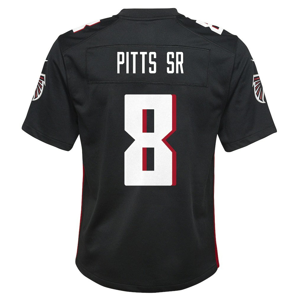 Kyle Pitts Sr. Atlanta Falcons Youth Game Jersey Black