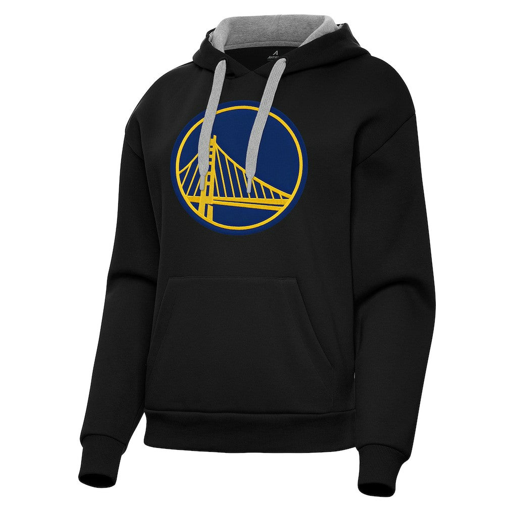 Golden State Warriors Antigua Women's Victory Pullover Hoodie Black