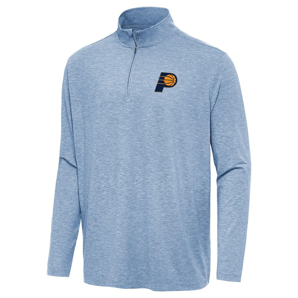 Indiana Pacers Antigua Hunk Quarter-Zip Top Heather Aqua