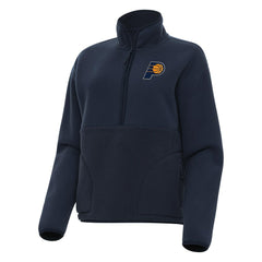 Indiana Pacers Antigua Women's Figure Half-Zip Pullover Sweatshirt Navy