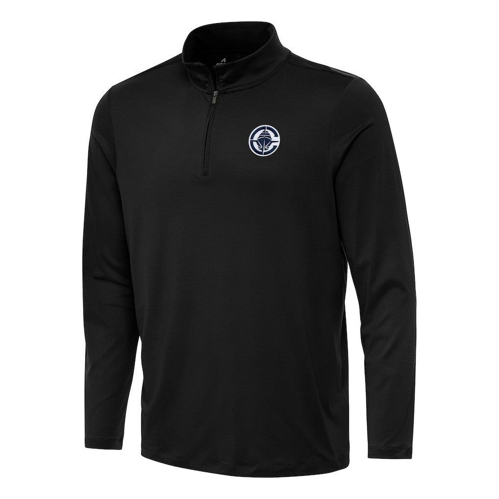 LA Clippers Antigua Reprocess Quarter-Zip Top Black