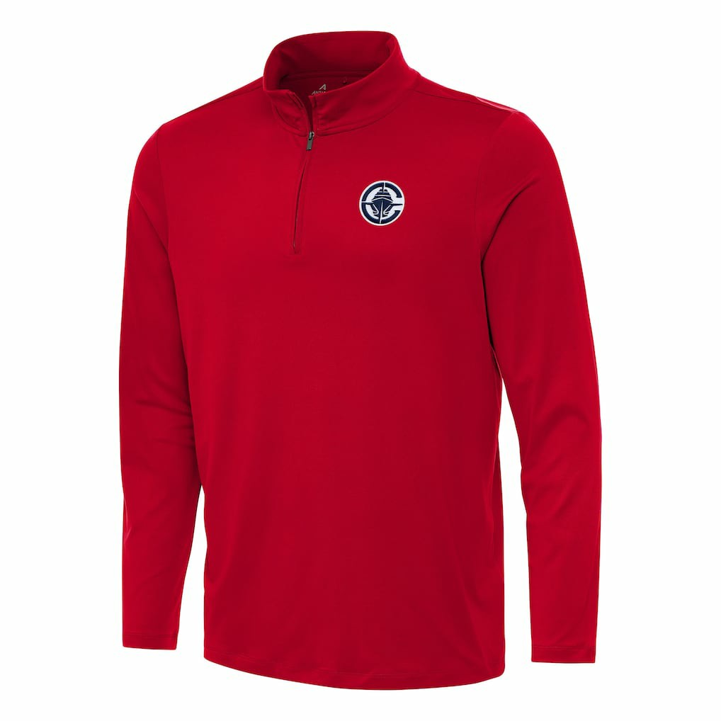 LA Clippers Antigua Reprocess Quarter-Zip Top Red