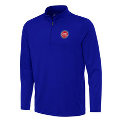 Detroit Pistons Antigua Reprocess Quarter-Zip Top Blue