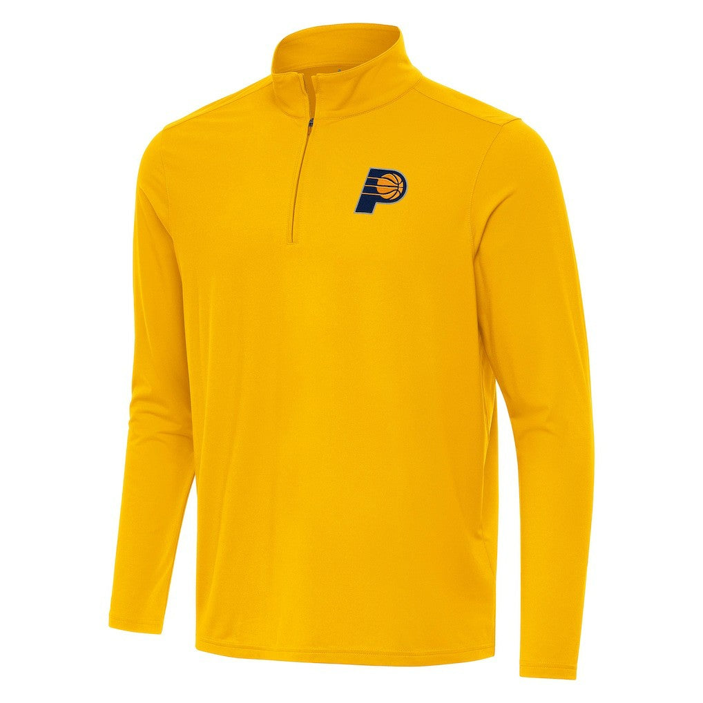 Indiana Pacers Antigua Intent Quarter-Zip Top Gold