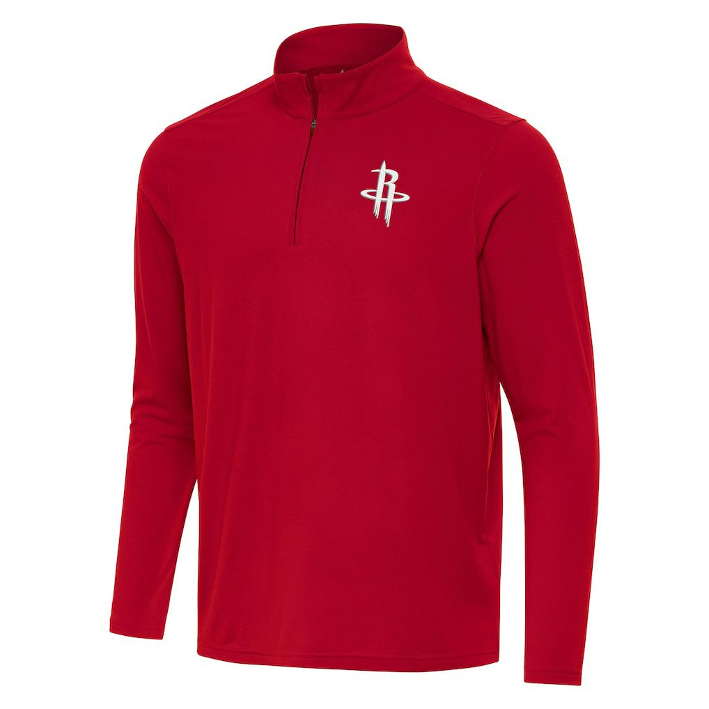 Houston Rockets Antigua Intent Quarter-Zip Top Red