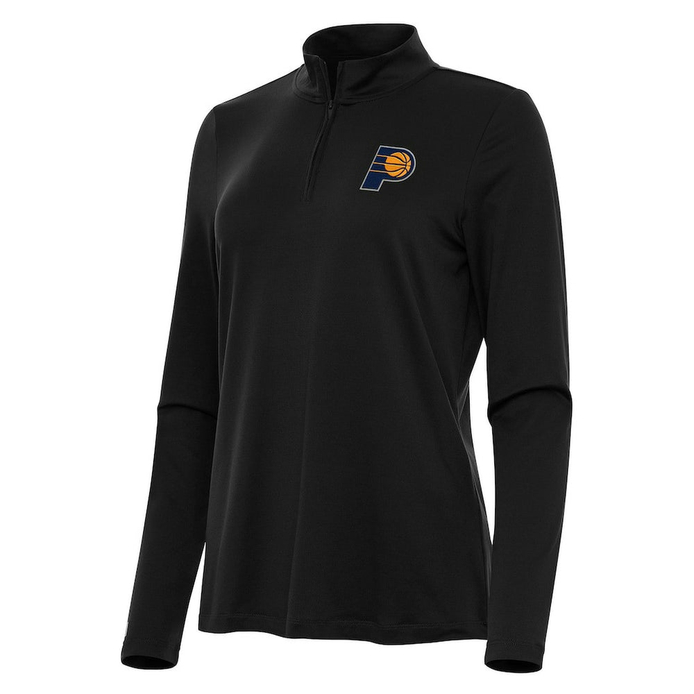 Indiana Pacers Antigua Women's Reprocess Quarter-Zip Top Black