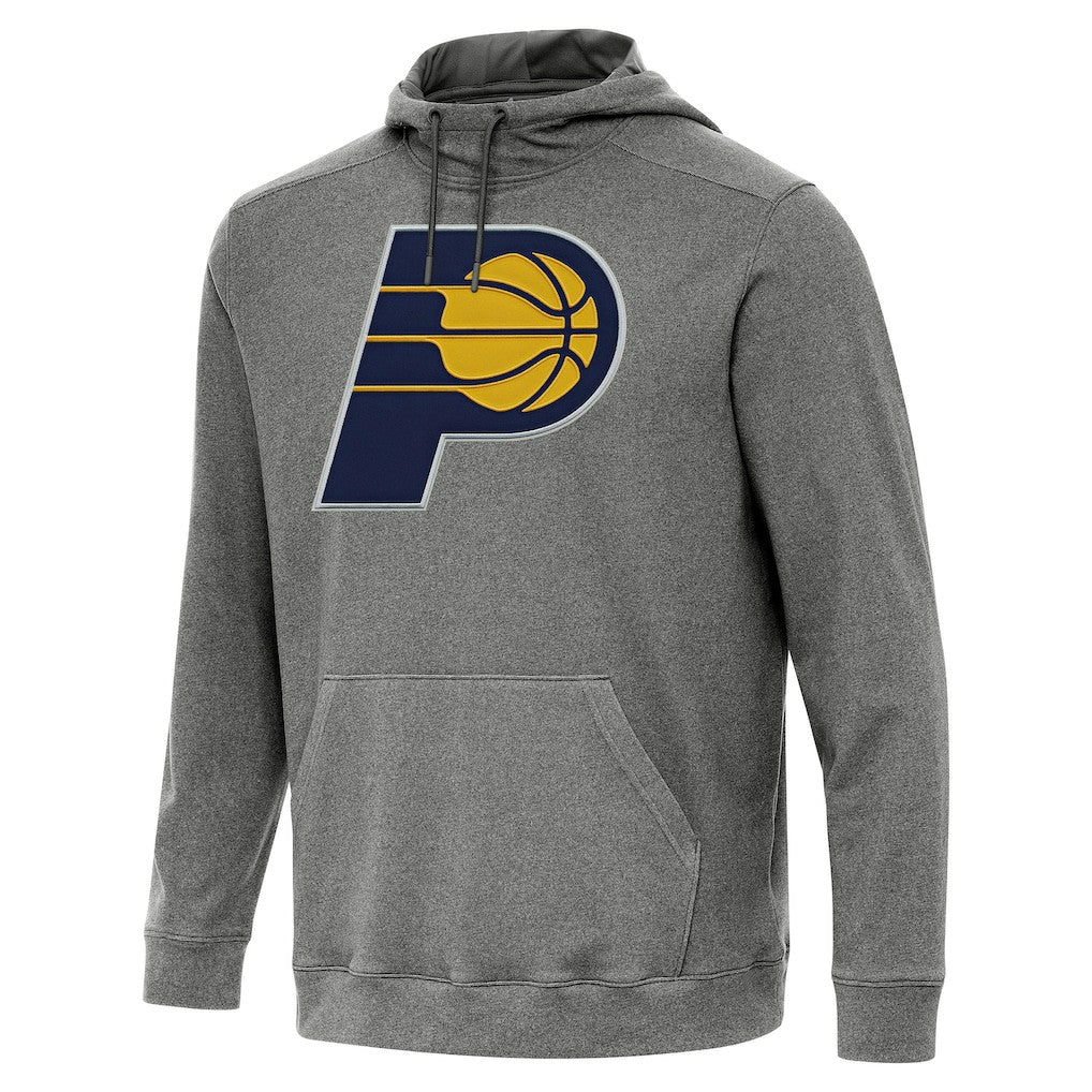 Indiana Pacers Antigua Cloud Pullover Hoodie Heather Black