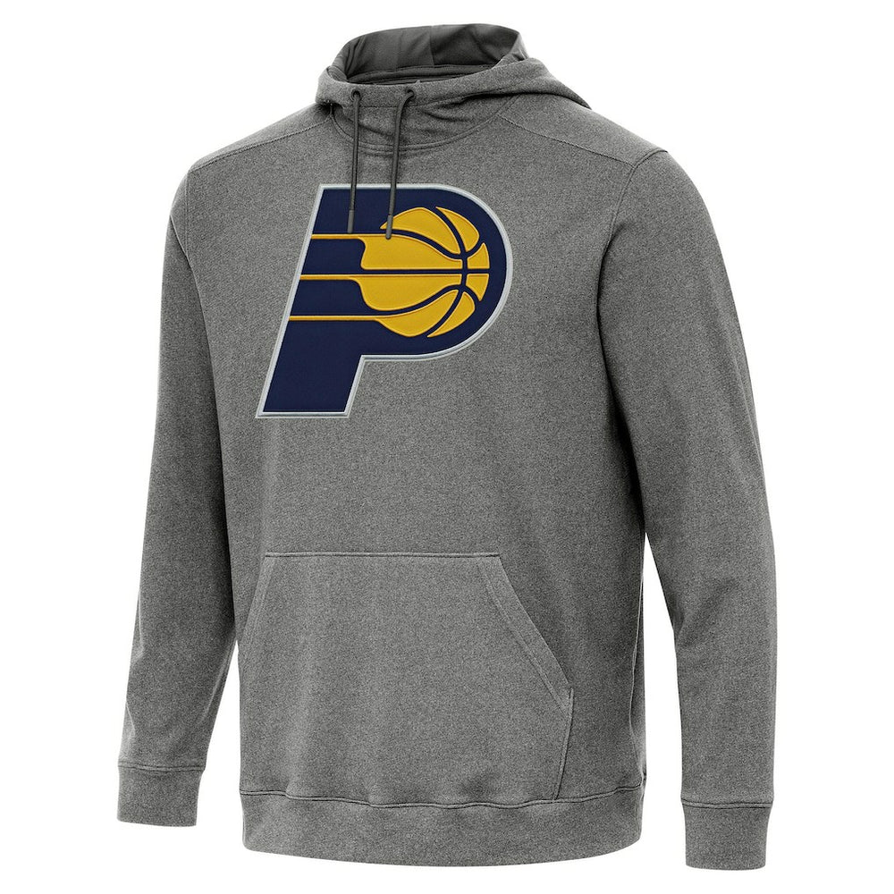 Indiana Pacers Antigua Cloud Pullover Hoodie Heather Black