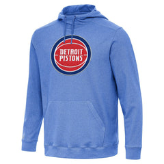 Detroit Pistons Antigua Cloud Pullover Hoodie Heather Blue