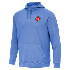 Detroit Pistons Antigua Cloud Pullover Hoodie Heather Blue