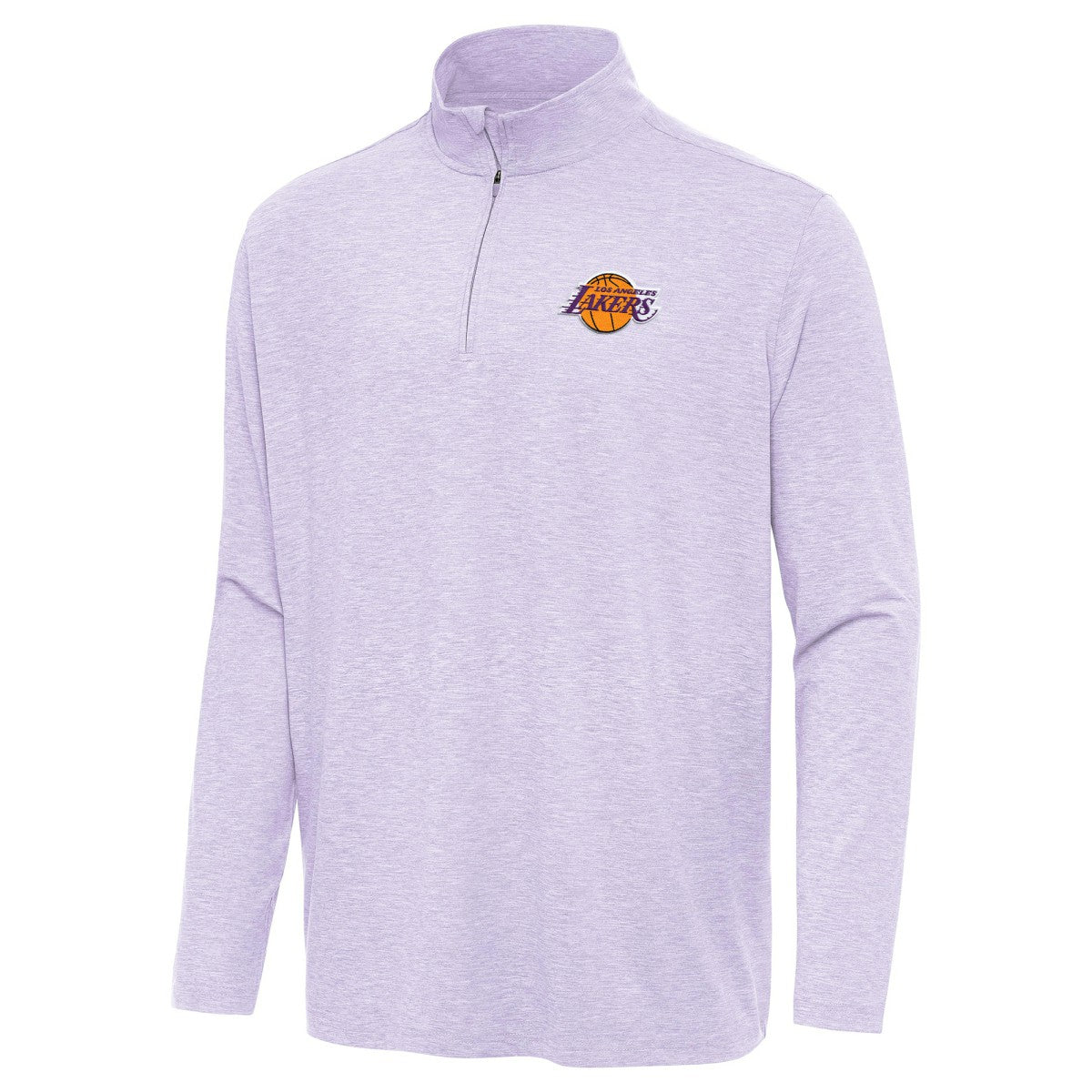Los Angeles Lakers Antigua Hunk Quarter-Zip Top Lavender