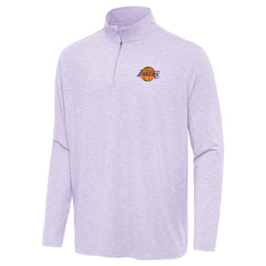 Los Angeles Lakers Antigua Hunk Quarter-Zip Top Lavender