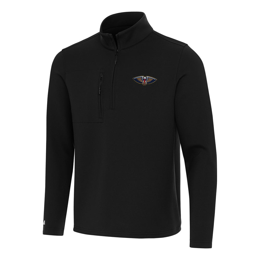 New Orleans Pelicans Antigua Insider Quarter-Zip Top Black